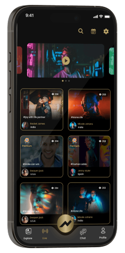 Hype Live mobile experience